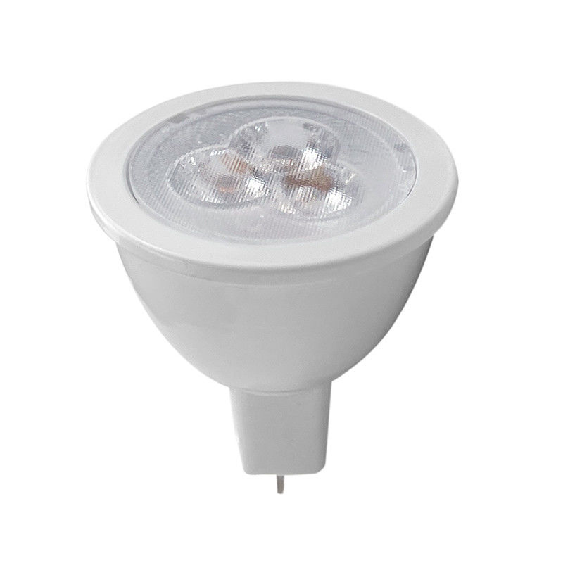 LED MR11 12V 3W 3000K lâmpada Ra90 Ângulo de feixe de 24 graus Luz do foco LED apagável