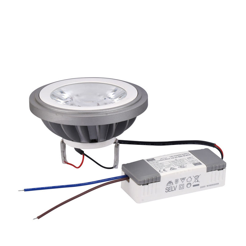 4000K Nature Branco AR111 lâmpadas LED 24 graus Flicker Grátis Um Kit com driver externo