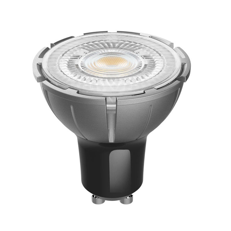 Lâmpada LED dimmable 8W 230V GU10 com 2700K e ângulo de feixe de 24 graus para soluções de iluminação personalizáveis