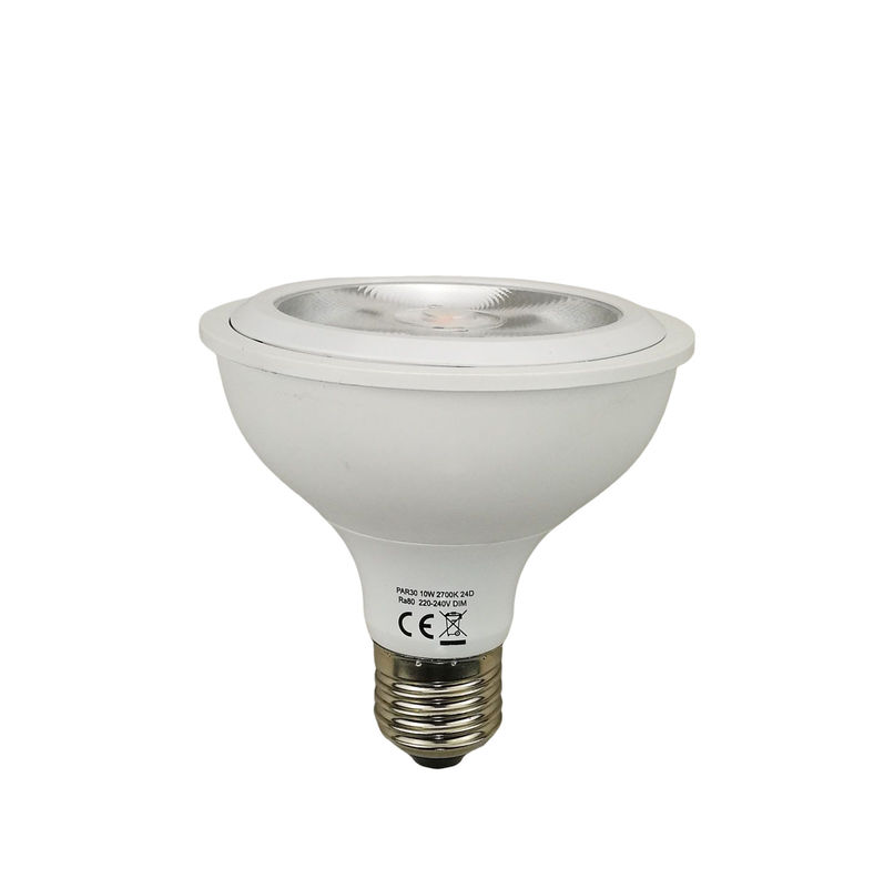 1200lm 10w 24 graus PAR30 lâmpadas LED 3000k cor branca quente com E27 base de parafuso