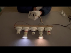 Vídeo de atenuação para 5W 230V Alumínio revestido em plástico GU10 LED lâmpada de foco