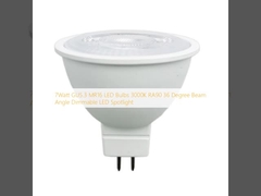 7Watt GU5.3 MR16 lâmpadas LED 3000K RA90 36 graus ângulo de feixe Luz do foco LED Dimmable